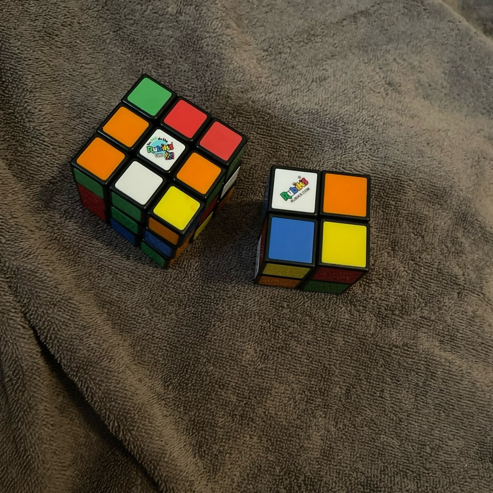 3x3 & 2x2 RUBIK'S CUBE PUZZLE rubix rubics rubiks classic mind game toy
